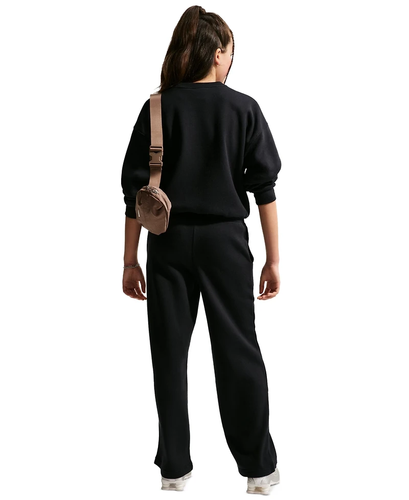 Nike Girls' 7-16 Sportswear Studio Fleece Drawcord Pants