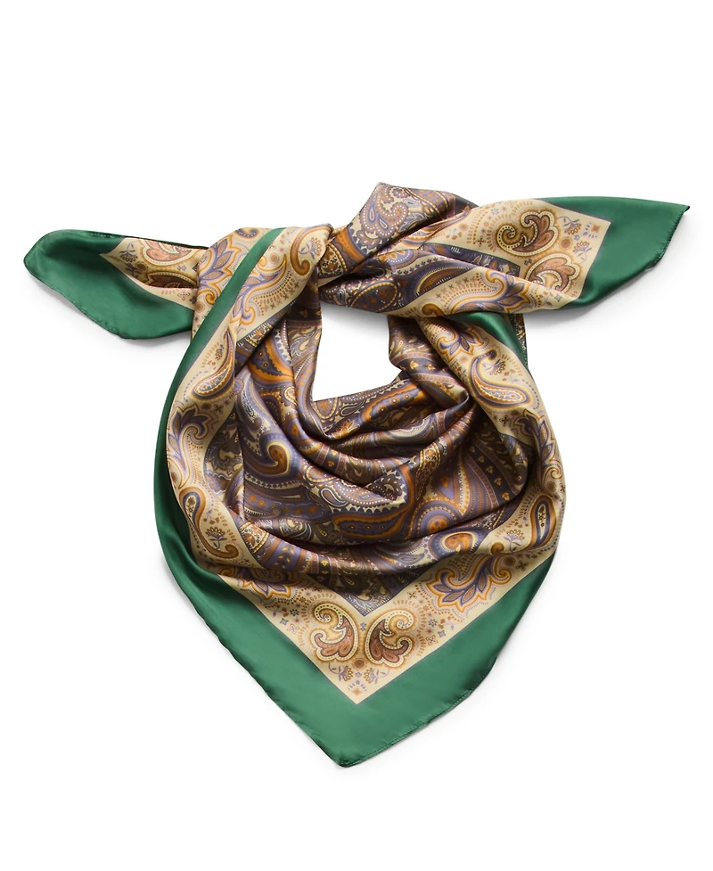 Steve Madden Vintage-Inspired Paisley Printed Square Scarf
