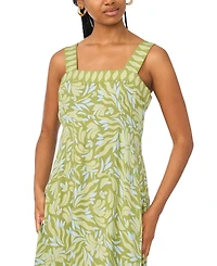 Msk Women's Smocked Back Challis Maxi Dress