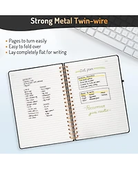 Gnuadz Spiral Journal Notebook Lined Hardcover