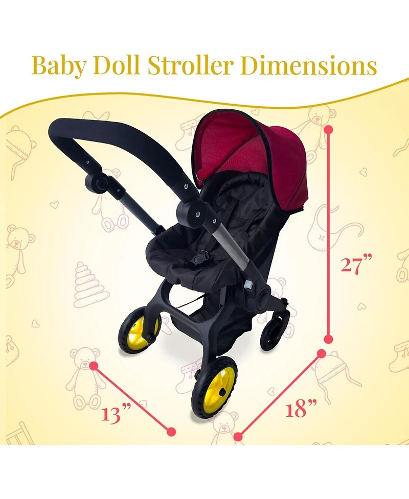 The New York Doll Collecion Baby Doll Car Seat and Stroller Combo