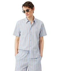 Lacoste Men's Short-Sleeve Striped Shirt
