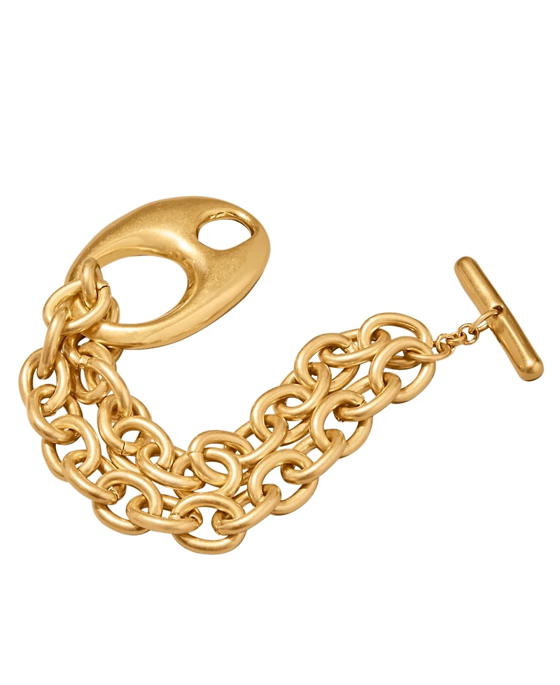 Donna Karan 24k Gold-Plated Mariner Multi-Link Flex Bracelet