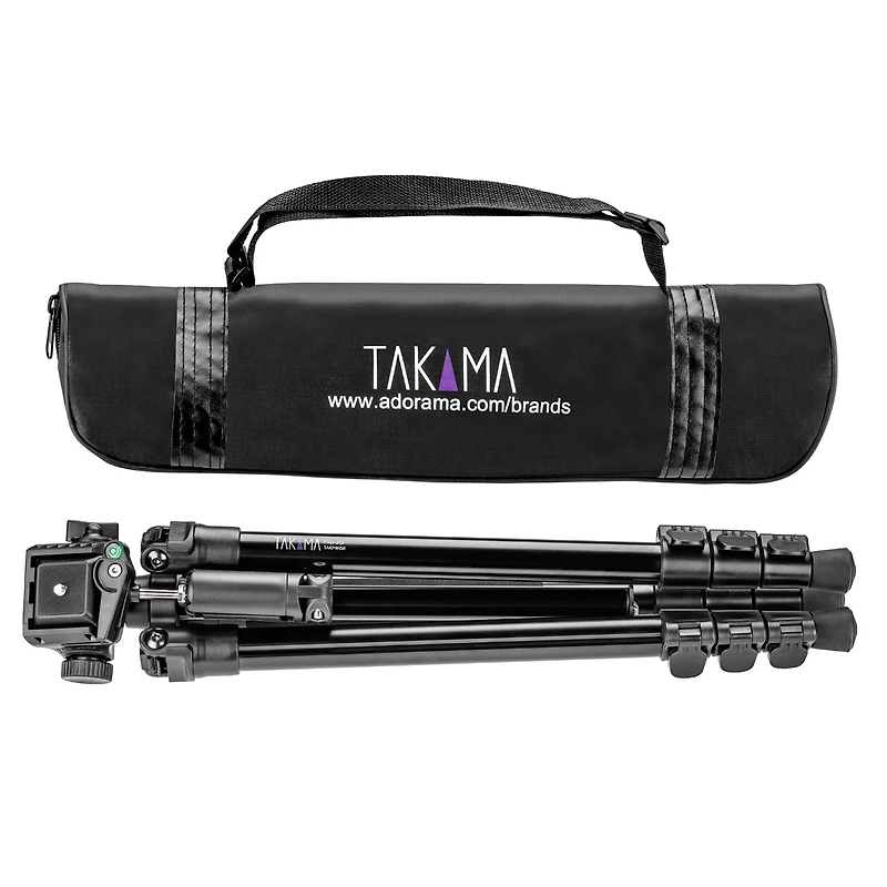 Takama Flip-Zip Tripod Monopod Kit, for Camera and Smartphone with Mount Head and Lightweight Compact Bag for Multi-Function