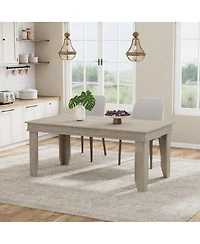 gaomon 63 Farmhouse Dining Table For 4-6 People, Room, Kitchen