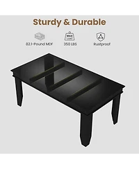 gaomon 63 Farmhouse Dining Table For 4-6 People, Room, Kitchen