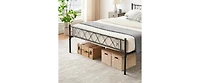 gaomon Size Metal Platform Bed Frame with Headboard and Footboard, Heart Shaped Bed Frame