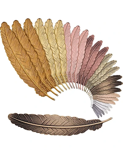 Gnuadz Metal Bookmark Vintage Feather Book Marker Reader Gift