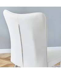 Streamdale Furniture Pu Dining Chairs (Set of 6)