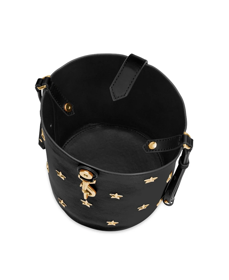 Rebecca Minkoff Megan Leather with Small Stars Bucket Handbag
