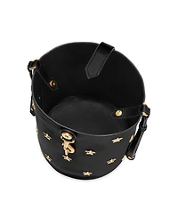 Rebecca Minkoff Megan Leather with Small Stars Bucket Handbag