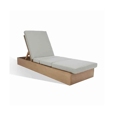 Augusta Home Vincent Wood Chaise Lounge Chair