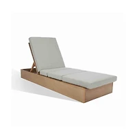 Augusta Home Vincent Wood Chaise Lounge Chair