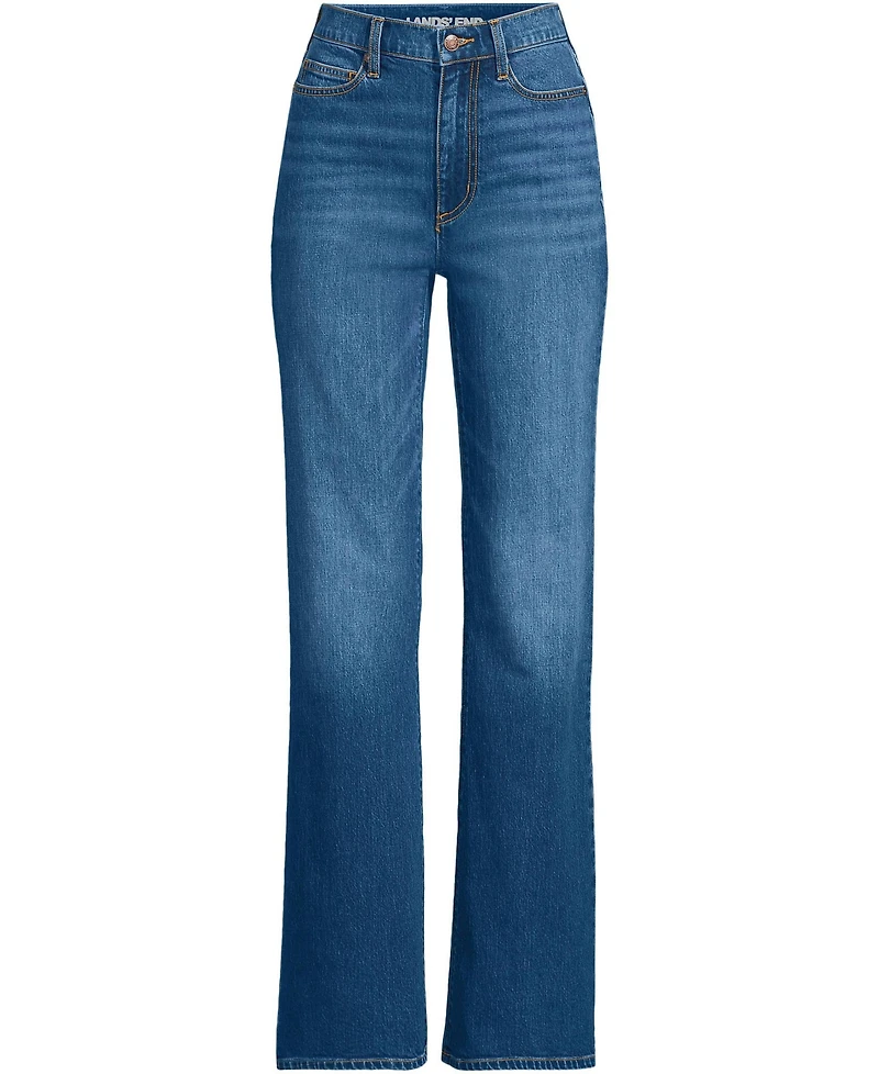 Lands' End Women's Soft Denim High Rise Classic Flare Jeans