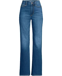 Lands' End Women's Soft Denim High Rise Classic Flare Jeans