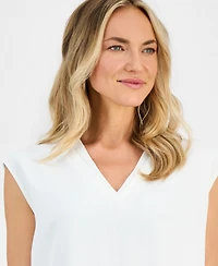 Kasper Petite V-Neck Sleeveless Top