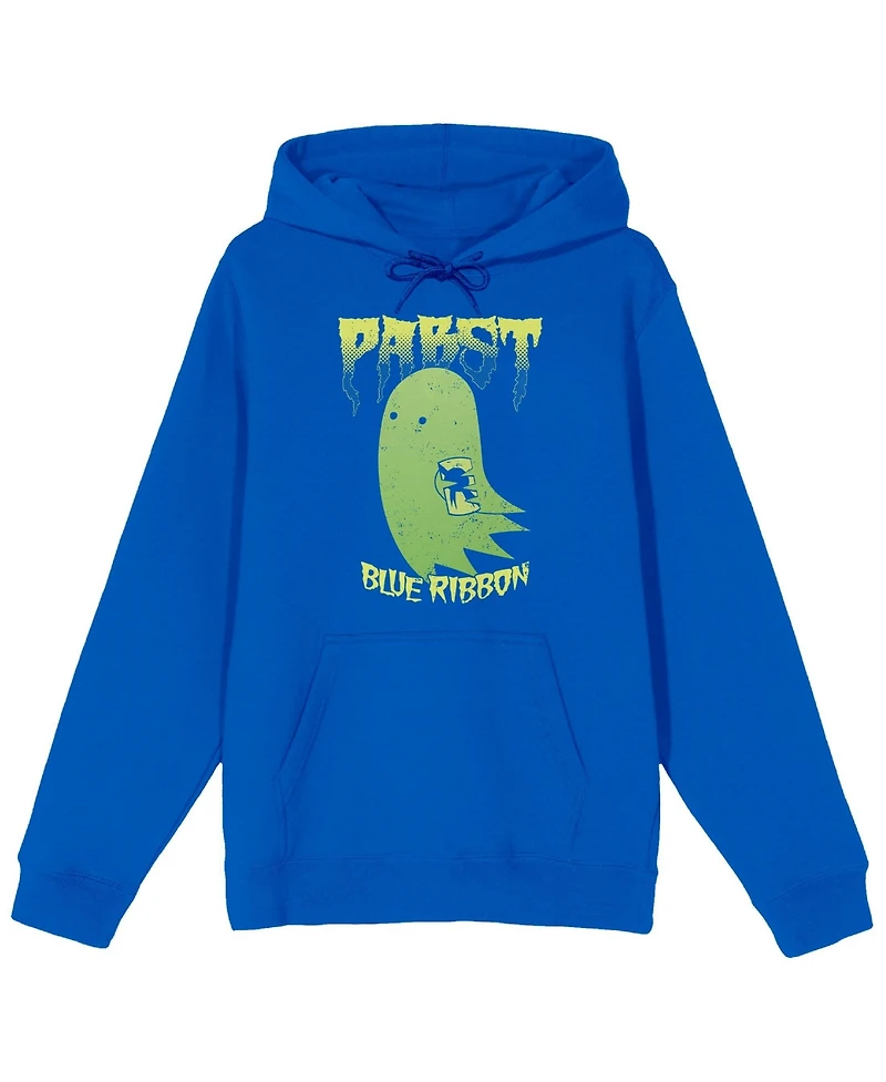 Pabst Blue Ribbon Men's Ghost With A Beer Adult Hoodie