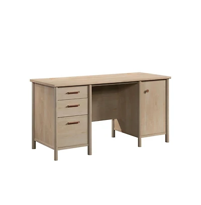 Sauder Whitaker Point Commercial Office Desk, Natural Maple finish