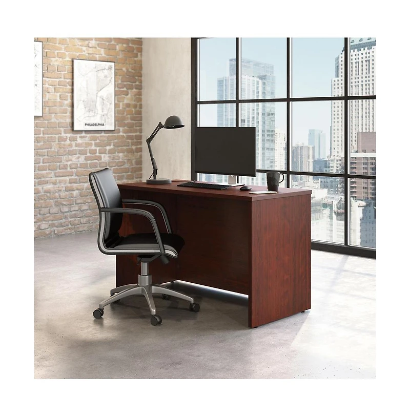 Sauder Affirm Desk Return, Classic Cherry finish