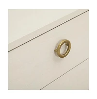 Sauder Grand Coast Desk, Dove Linen finish