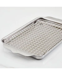 Hestan Provisions Oven Bond Try-ply Quarter Sheet Pan with Rack