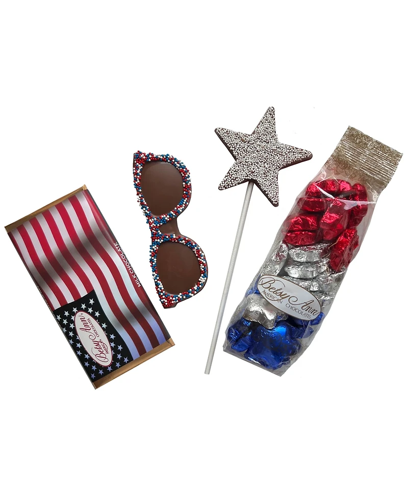 Betsy Ann Chocolates 4-Pc. American Fourth of July Chocolate Bundle