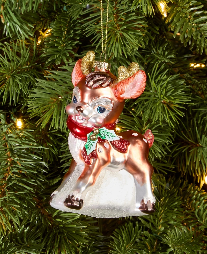 Holiday Lane Merry Magic Reindeer Ornament, Macy's Exclusive