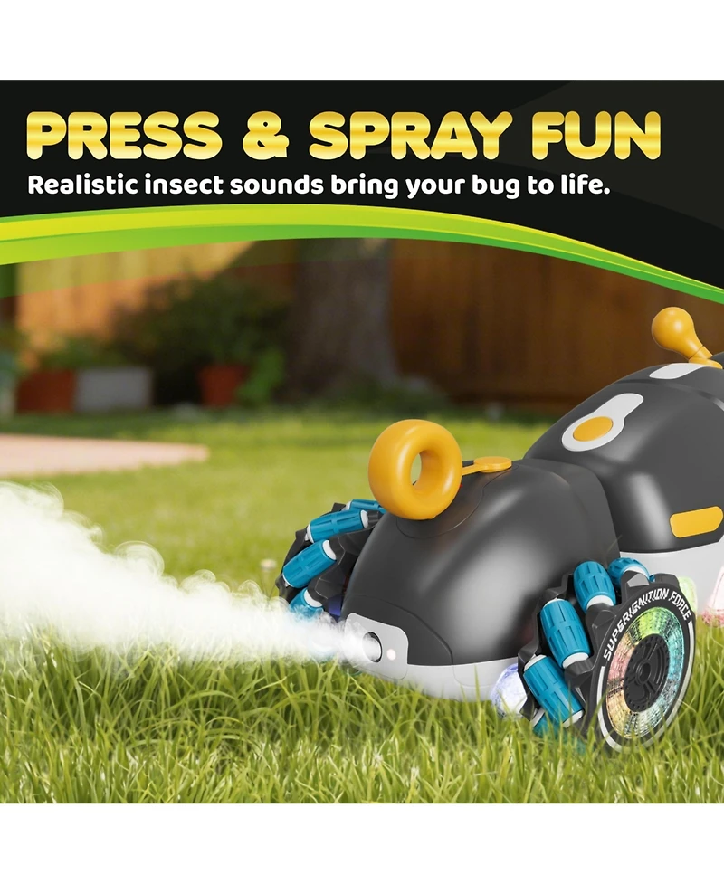 Contixo Rc1 Mech Stunt RC Caterpillar Car, 360degree(s) Spins, Led Lights, Mist Spray, All-Terrain