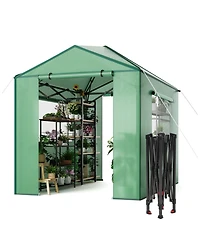 gaomon Pop-Up Greenhouse with Durable Pe Cover, Grow Tent for All Seasons Indoor Outdoor Plants
