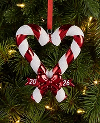 Holiday Lane Our First Christmas 2025 Candy Cane Heart Ornament, Macy's Exclusive