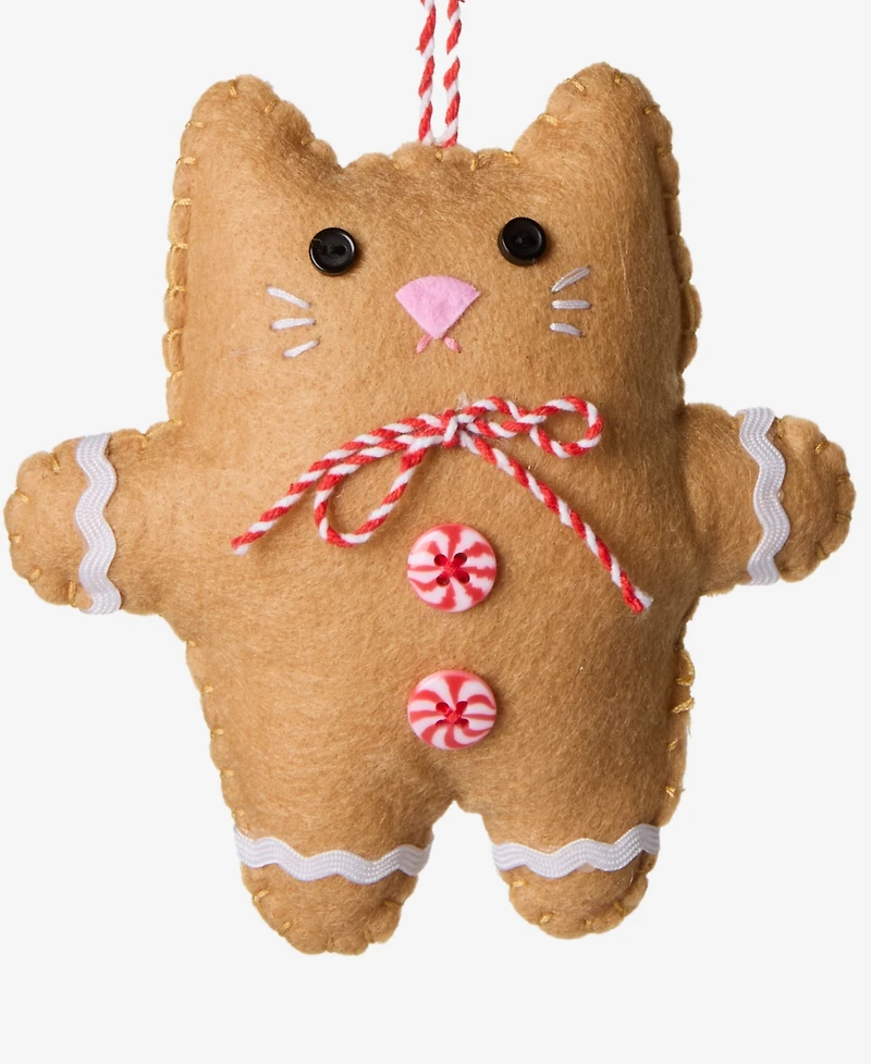 Holiday Lane Pets Felt Cat Ornament, Macy's Exclusive