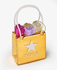 Holiday Lane Macy's Glass Macy's Shopping Bag Ornament, Macy's Exclusive