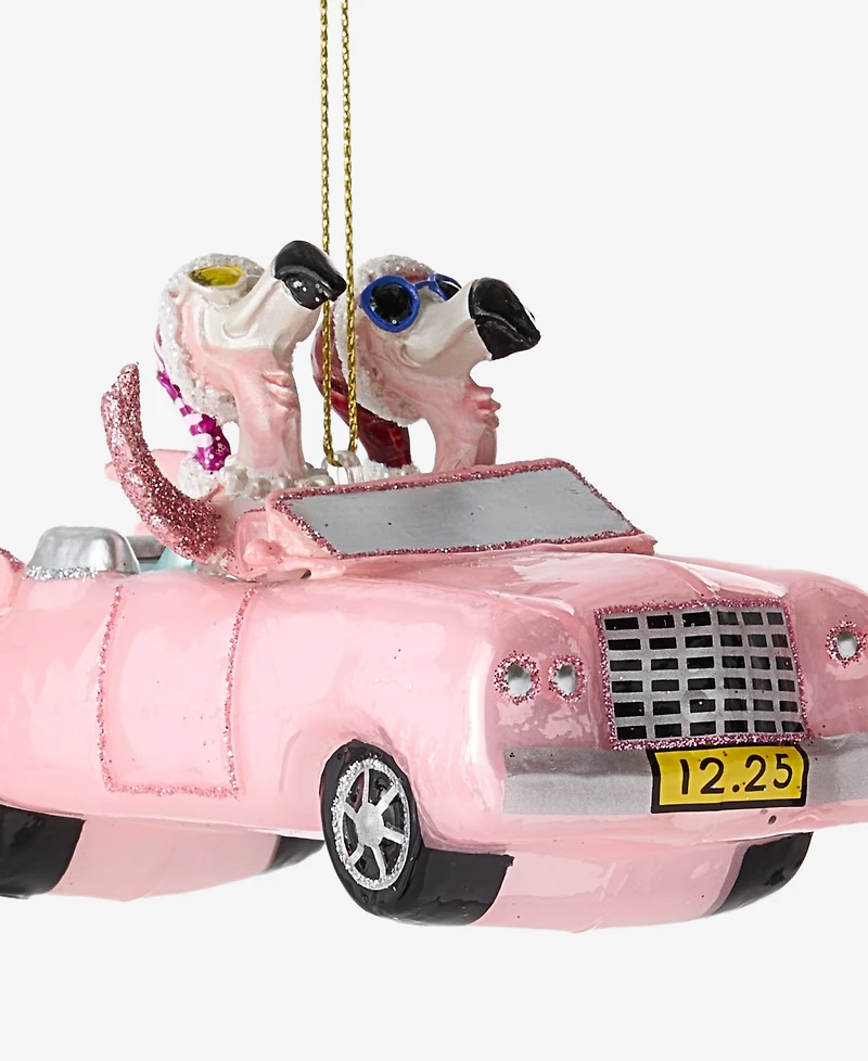 Holiday Lane Florida Flamingos in Car Ornament, Macy's Exclusive