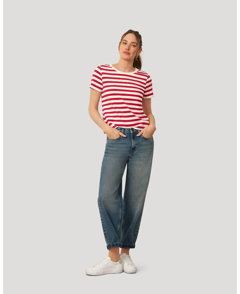 Cable and Gauge Women's Essential Stripe Tee