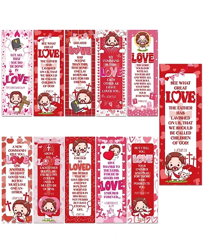 Gnuadz Valentine Scripture Bookmarks Christian Verse