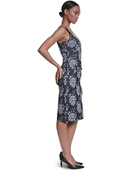 Karl Lagerfeld Paris Women's Jacquard Sheath Dress
