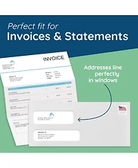 Gnuadz Flip And Seal Double Window Security Envelopes