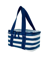 Lands' End Rectangular Small Cooler Bag Insulated 1.5 Gal, Canvas Soft Cooler with Tote Handles and Zip Closure