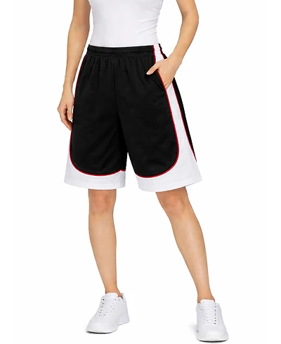 Jump Start Women's Loose Fit Lightweight Breathable Moisture Wicking Mesh Shorts