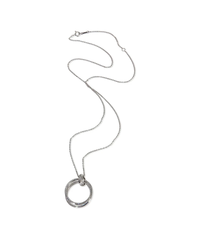 Pre-Owned Tiffany & Co White Gold Diamond Melody Pendant