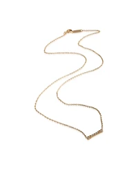 Pre-Owned Tiffany & Co Rose Gold Diamond Fluer De Lis Key Bar Pendant
