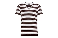 Olsen Women's Stripe V-Neck T-Shirt