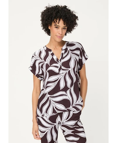 Olsen Women's Dotted Leaf Blouse