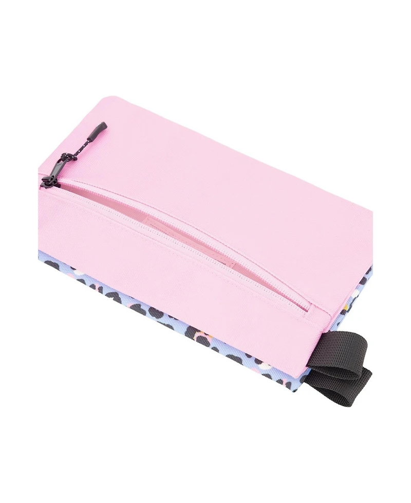 Deux par Deux Little Girl Leopard Charming Functional Compact Pencil Case