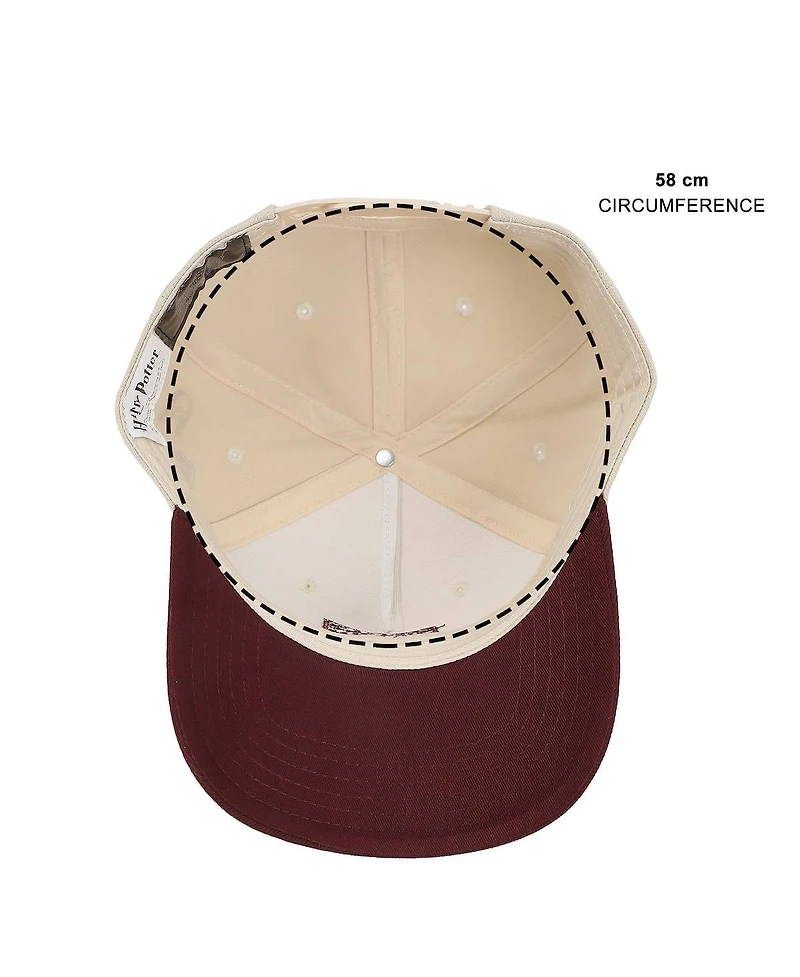 Harry Potter Men's Hogwarts Castle White Polywool A-Frame Baseball Hat
