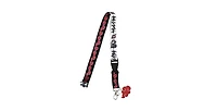 Itachi Uchiha Lanyard with Clear Id Sleeve and Keychain