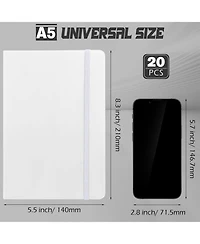 Gnuadz Lined Journal Notebooks A5 Hardcover Pu Leather Wide Ruled