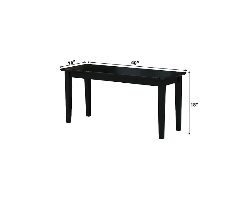 Slickblue Solid Wood Entryway Accent Bench for Stylish Storage and Seating