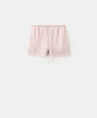 Mango Women's Lace Detail Pajama Shorts