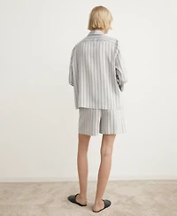 Mango Women's Striped Pajama Shorts